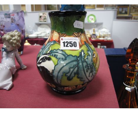 A Moorcroft Pottery Vase, decorated in the 'Wynbunbury Moss' design by Kerry Goodwin, first quality, limited edition 10/15, s