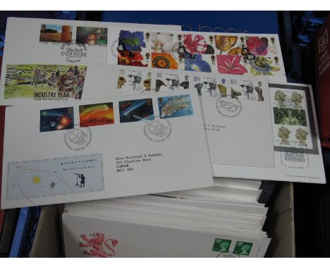 A Collection of 148 G.B. First Day Covers Between 1982 and 2000, neatly addressed in good condition both definitives with boo