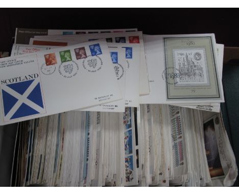 A Box Containing Over Four Hundred Great Britain and Some New Zealand First Day Covers, including earlier Queen Elizabeth 195