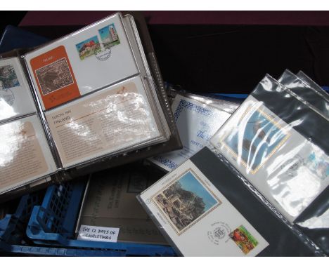 A Mixed Collection of Mint Stamps and First Day Covers, includes Royal Wedding 1981 from crown agents and a few Benham silks.