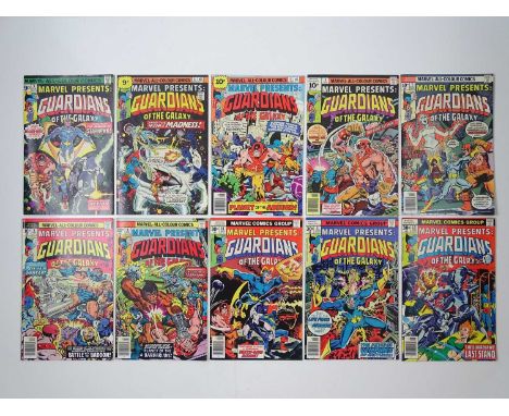 MARVEL PRESENTS: GUARDIANS OF THE GALAXY #3, 4, 5, 6, 7, 8, 9, 10, 11, 12 - (10 in Lot) - (1976/77 - MARVEL - US Price &amp; 