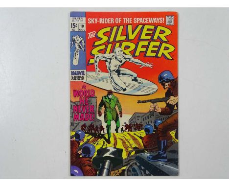 SILVER SURFER #10 - (1970 - MARVEL) - John Buscema cover and interior art - Flat/Unfolded - a photographic condition report i