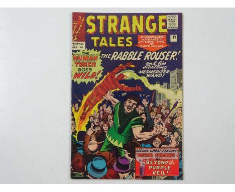 STRANGE TALES: HUMAN TORCH &amp; DR. STRANGE #119 - (1964 - MARVEL) Includes Rabble Rouser, Spider-Man appearance - Steve Dit