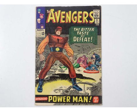 AVENGERS #21 - (1965 - MARVEL) - First appearance of Power Man and his Origin + Enchantress appearance - Jack Kirby, Wally Wo