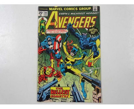 AVENGERS # 144 (1976 - MARVEL - Cents Copy) - Origin and first appearance of Hellcat (Patsy Walker from the Jessica Jones TV 