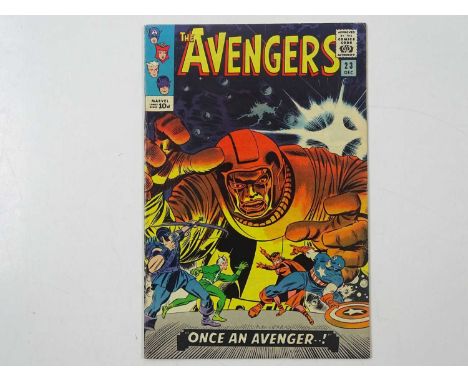 AVENGERS #23 - (1965 - MARVEL - UK Price Variant) - Kang the Conqueror appearance + First appearance Ravonna Renslayer - Jack