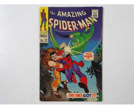 AMAZING SPIDER-MAN #49 - (1967 - MARVEL - UK Price Variant) - Kraven the Hunter and Vulture II appearances - John Romita Sr. 