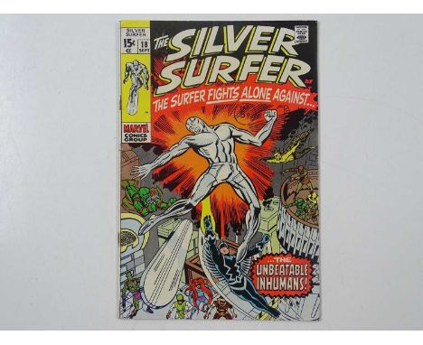 SILVER SURFER #18 - (1970 - MARVEL - UK Cover Price) - Last issue of the title + Inhumans appearance - Jack Kirby cover and i