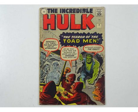 INCREDIBLE HULK #2 (1962 - MARVEL - UK Price Variant) - First appearance of green-skinned Hulk + Second appearances of Rick J