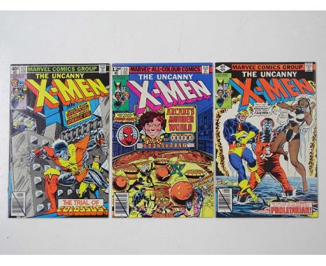 UNCANNY X-MEN #122, 123, 124 - (3 in Lot) - (1979 - MARVEL - US Price &amp; UK Price Variant) - Includes First appearance of 