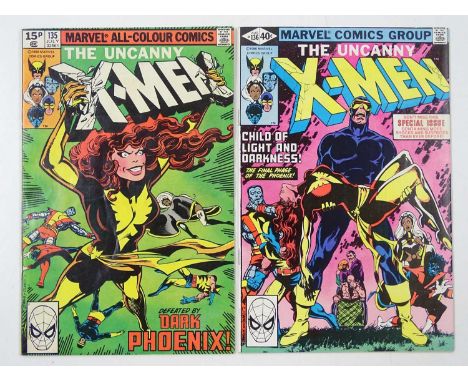 UNCANNY X-MEN #135 &amp; 136 (2 in Lot - (1980 - MARVEL - US Price &amp; UK Price Variant) - First appearance of Senator Robe