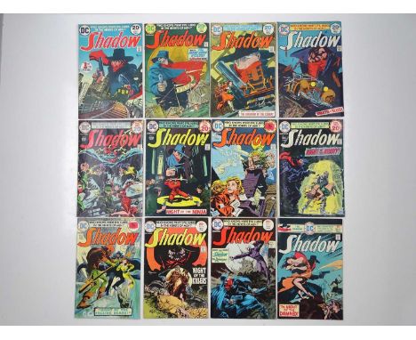 THE SHADOW LOT (12 in Lot) - (1973/75 - DC - US Price &amp; UK Cover Price) Complete Twelve (12) issue run - Issues #1, 2, 3,