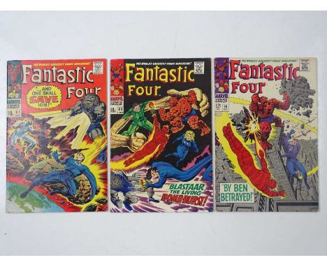 FANTASTIC FOUR #62, 63, 69 - (3 in Lot) - (1969 - MARVEL - US Price &amp; UK Price Variant) Includes First appearance of Blas