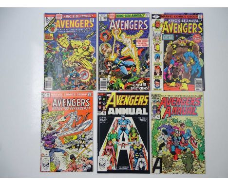 AVENGERS ANNUAL #6, 8, 9, 11, 12, 13 - (6 in Lot) - (1976/84 - MARVEL) - Includes Power Man, Nuklo, Dr. Strange, Thindra, Ms.