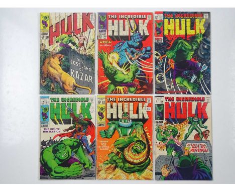 INCREDIBLE HULK #109, 110, 111, 112, 113, 114 (6 in Lot) - (1968/69 - MARVEL - UK Price Variant &amp; UK Cover Price) - Inclu