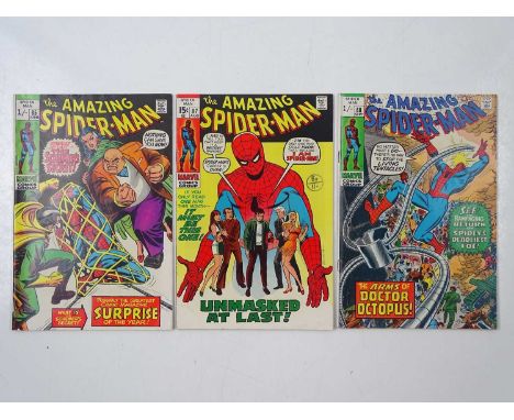 AMAZING SPIDER-MAN #85, 87, 88 - (3 in Lot) - (1970 - MARVEL- UK Price Variant &amp; UK Cover Price) - Includes Peter Parker 