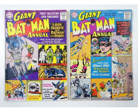 GIANT BATMAN ANNUAL 1 &amp; 2 (2 in Lot) - (1961 - DC) Giant-sized issues with Curt Swan covers - interior art by Dick Sprang