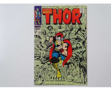 MIGHTY THOR #154 (1968 - MARVEL) First appearance of Mangog - Ulik appearance - Jack Kirby cover and interior art - Flat/Unfo