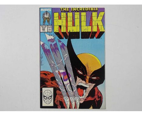 INCREDIBLE HULK #340 - (1988 - MARVEL) - Classic Cover - Hulk vs. Wolverine + X-Men and Leader appearances - Todd McFarlane c