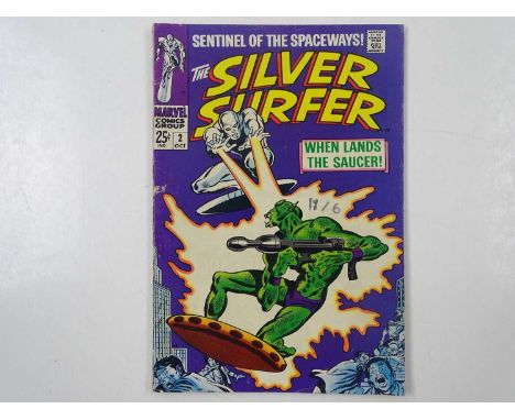 SILVER SURFER #2 - (1968 - MARVEL - UK Cover Price) - First appearance of the Brotherhood of Badoon + backup story featuring 