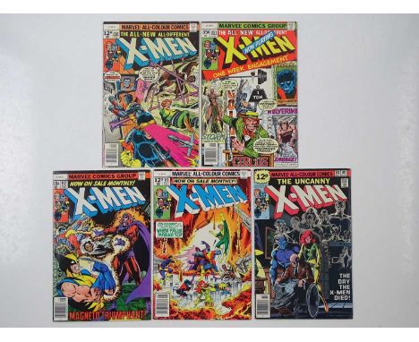 UNCANNY X-MEN #110, 111, 112, 113, 114 - (5 in Lot) - (1978 - MARVEL - UK Price Variant) - First use of "Uncanny" in the titl