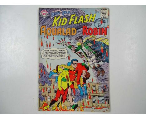BRAVE AND THE BOLD #54 - (1963 - DC - UK Cover Price) - Kid Flash, Aqualad, Robin - First Appearance and Origin of the Teen T