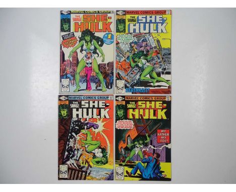 SAVAGE SHE-HULK #1, 2, 3, 4 (4 in Lot) - (1975 - MARVEL) - HOT Character &amp; Book - Origin and First appearance of She-Hulk