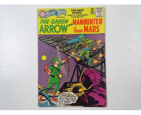 BRAVE AND THE BOLD #50 - (1963 - DC) - Green Arrow &amp; Manhunter from Mars - Team-Up features begin + First Manhunter from 
