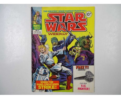 STAR WARS WEEKLY #2 - (1978 - BRITISH MARVEL) - Dated February 15th - FREE GIFT INCLUDED - Part 2 of the Movie adaption - How