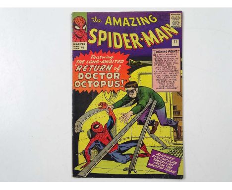 AMAZING SPIDER-MAN #11 - (1964 - MARVEL - UK Price Variant) - Second appearance of Doctor Octopus - Steve Ditko cover and int