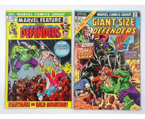 GIANT-SIZE DEFENDERS #2 &amp; MARVEL FEATURE: DEFENDERS #2 (2 in Lot) - (1972/74 - MARVEL) Includes Second appearance of the 