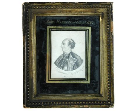 Attributed to Sir Thomas Lawrence, PRA (British, 1769-1830) Portrait miniature of John, Marquis of Granby (1721-1770), head a