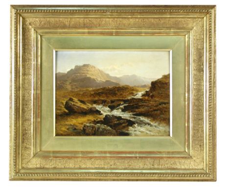 Benjamin Williams Leader, RA (British, 1831-1923) A Highland landscape with a rushing burn signed lower left "B W Leader 1875