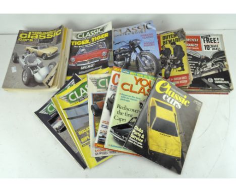 A quantity of 1980's and 1990's motorcycle and car magazines including 'Classic and Sportscar' 
