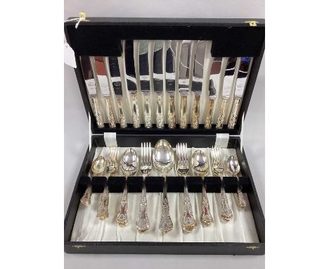 Modern Kings Pattern Canteen of Cutlery, in a fitted case.