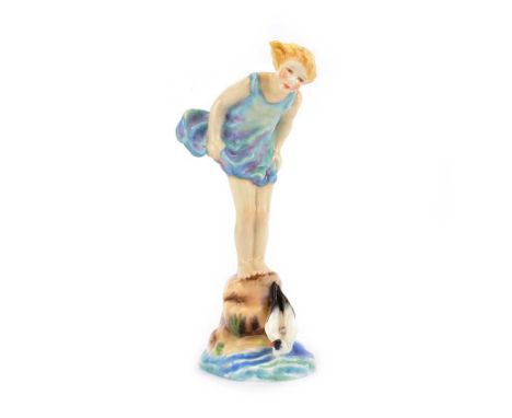 ROYAL WORCESTER FIGURINE, 'SEA BREEZE', MODELLED BY F.G. DOUGHTY NO. 3008/1HEIGHT: 9 INCHESNO OBVIOUS DEFECTS