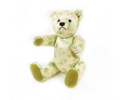 STEIFF TEDDY BEAR WITH ANIMAL PRINT DESIGNLENGTH: 12 INCHESAS NEW