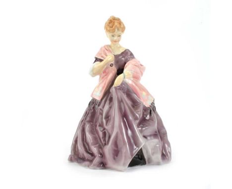 ROYAL WORCESTER FIGURINE, 'FIRST DANCE' MODELLED BY F.G. DOUGHTY NO. 3629HEIGHT: 7.5 INCHES NO OBVIOUS DEFECTS 