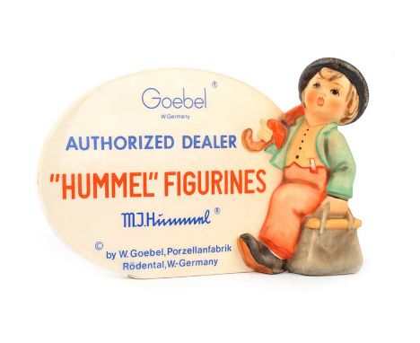 GOEBEL FIGURINE, 'AUTHOURISED DEALERS', HUMMEL FIGURINES DISPLAY PLAQUEHEIGT: 4 INCHESWIDTH: 5 INCHESNO OBVIOUS DEFECTS