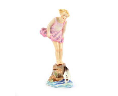 ROYAL WORCESTER FIGURINE, 'SEA BREEZE', MODELLED BY F.G. DOUGHTY NO. 3008HEIGHT: 9 INCHESNO OBVIOUS DEFECTS