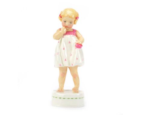 ROYAL WORCESTER FIGURINE, 'ONLY ME', MODELLED BY F.G. DOUGHTY NO. 3226HEIGHT: 6 INCHESNO OBVIOUS DEFECTS