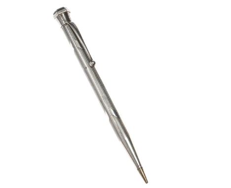 STERLING SILVER PROPELLING PENCIL, HALLMARKED STERLING SILVERIN GOOD CONDITION