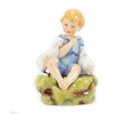 ROYAL WORCESTER FIGURINE, 'DANDELION', MODELLED BY F.G. DOUGHTY NO. 3834HEIGHT: 4 INCHES NO OBVIOUS DEFECTS 