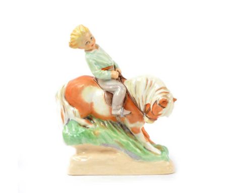 ROYAL WORCESTER FIGURINE, 'HAPPY DAYS', MODELLED BY F.G. DOUGHTY NO. 3435HEIGHT: 7.5 INCHESNO OBVIOUS DEFECTS 