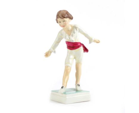 ROYAL WORCESTER FIGURINE, 'MASQUERADE BOY', MODELLED BY F.G. DOUGHTY NO. 3359HEIGHT: 7 INCHESNO OBVIOUS DEFECTS