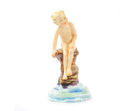 ROYAL WORCESTER FIGURINE, 'THE WATER BABY', MODELLED BY F.G. DOUGHTY NO. 3151HEIGHT: 6 INCHES NO OBVIOUS DEFECTS 