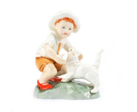 ROYAL WORCESTER FIGRURINE, 'SNOWY', MODELLED BY F.G. DOUGHTY NO. 3457NO OBVIOUS DEFECTS