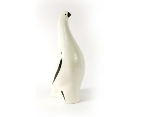 A Soviet ceramic figure modelled as a dove by Konakova Konakovskaya, h. 26 cm