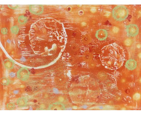 Rosalind Stoddart,'After Australia',signed in pencil,monoprint,31 x 34 cm,together with a life study and a watercolour 'Handl