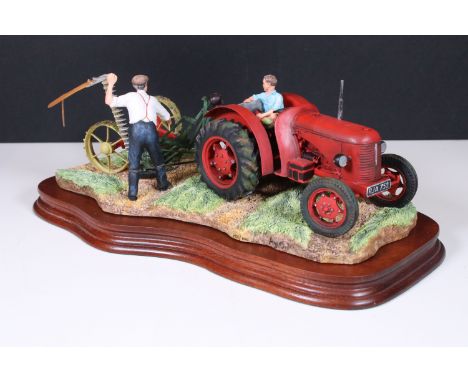 Border Fine Arts 'The First Cut' Limited edition no. 1485 of 1500 pieces on wooden base with COA 